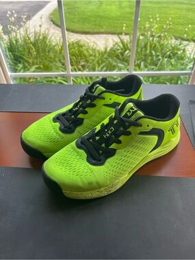 TYR Neon Green and Black Women's Sneakers